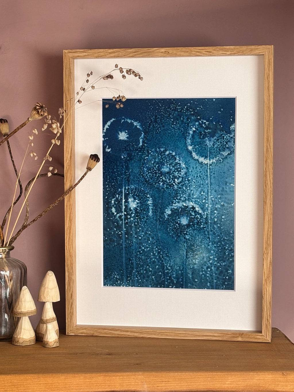 Allium Wet Cyanotype Original Print