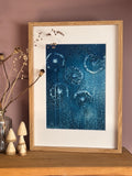 Allium Wet Cyanotype Original Print