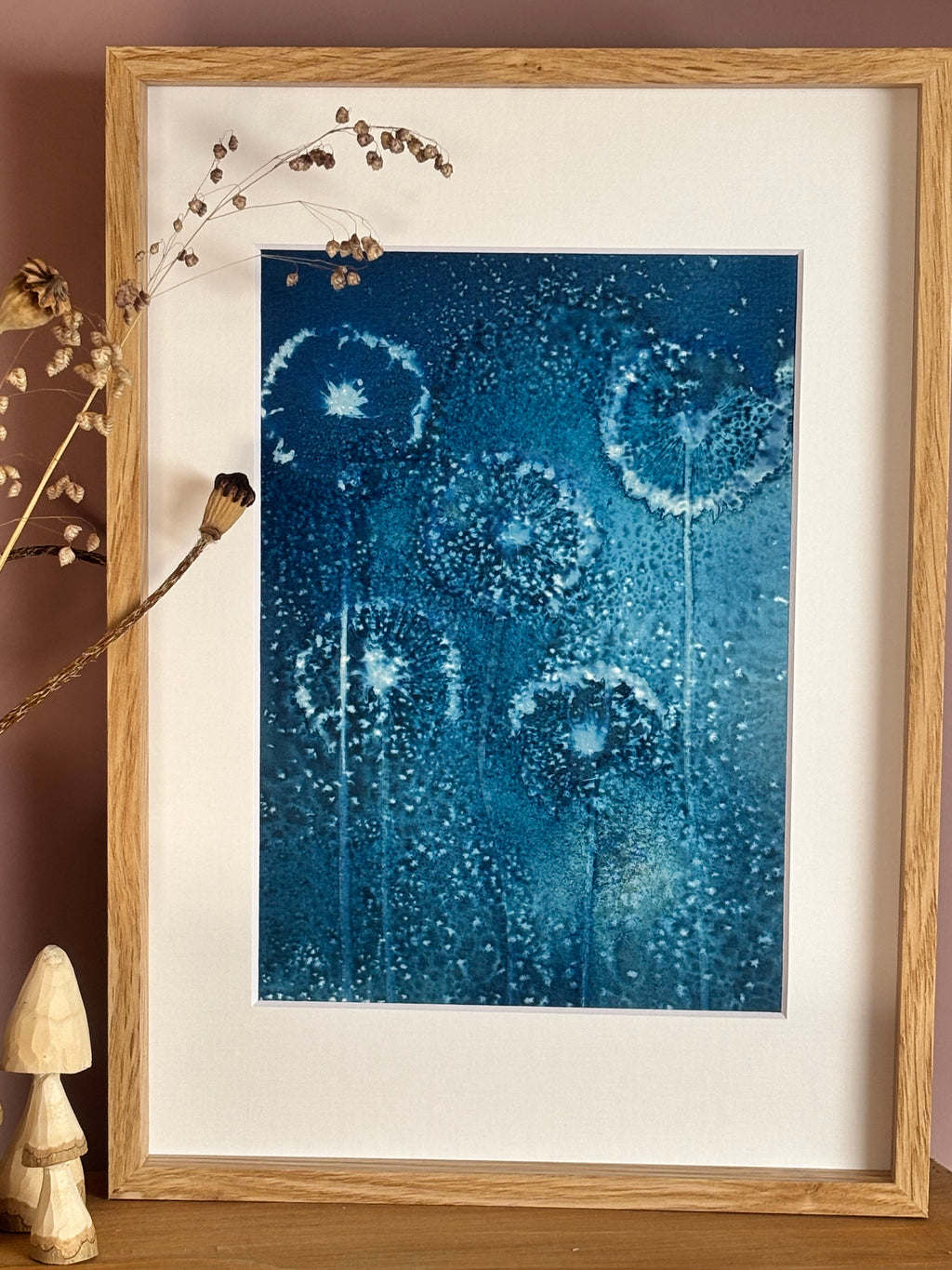 Allium Wet Cyanotype Original Print