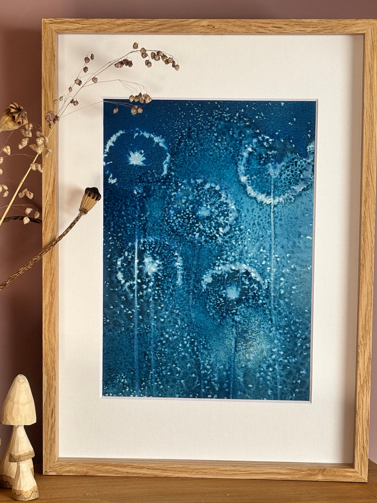 Allium Wet Cyanotype Original Print