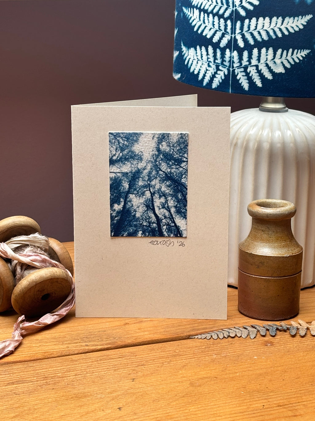 Tree Tops Blank Greeting Card