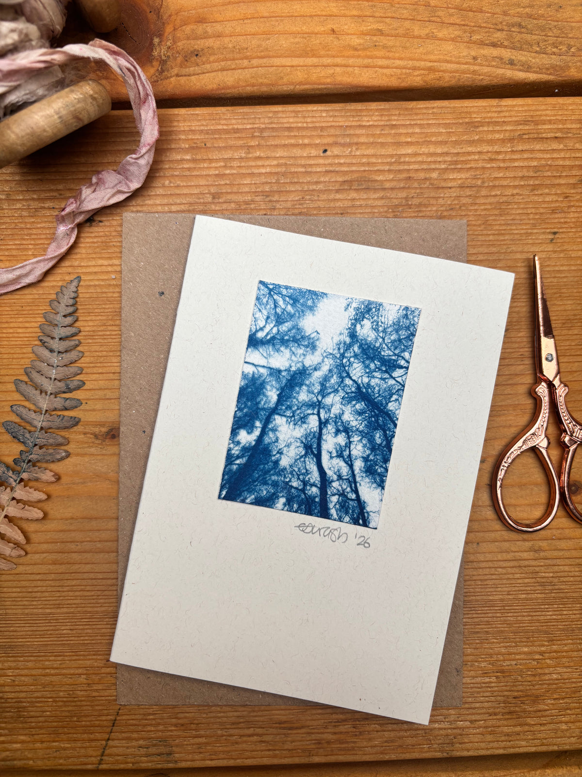 Tree Tops Blank Greeting Card