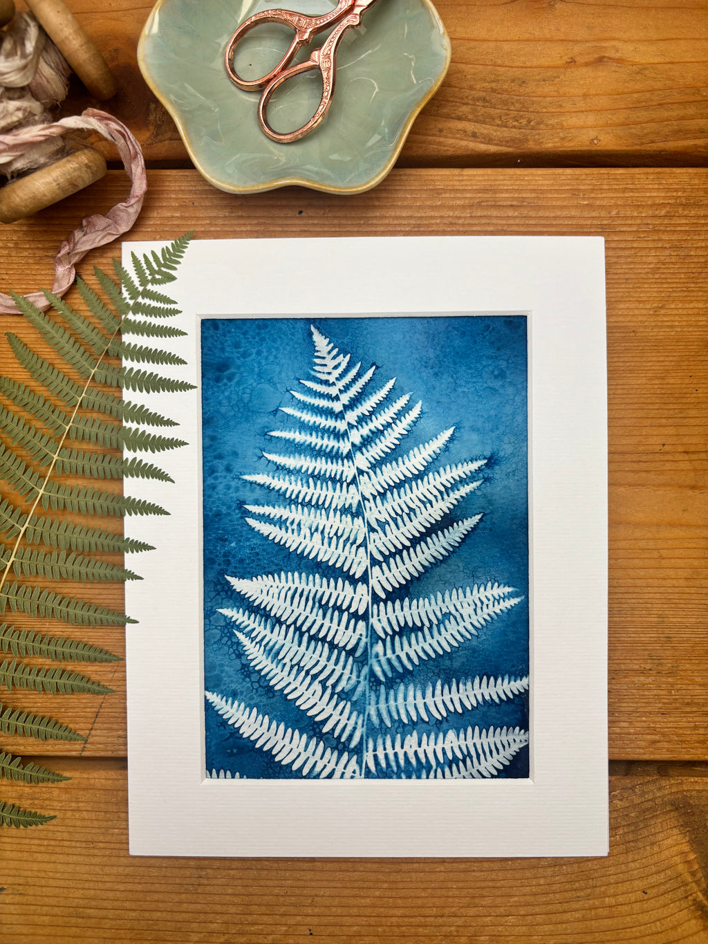 Fern Wet Cyanotype Original Print