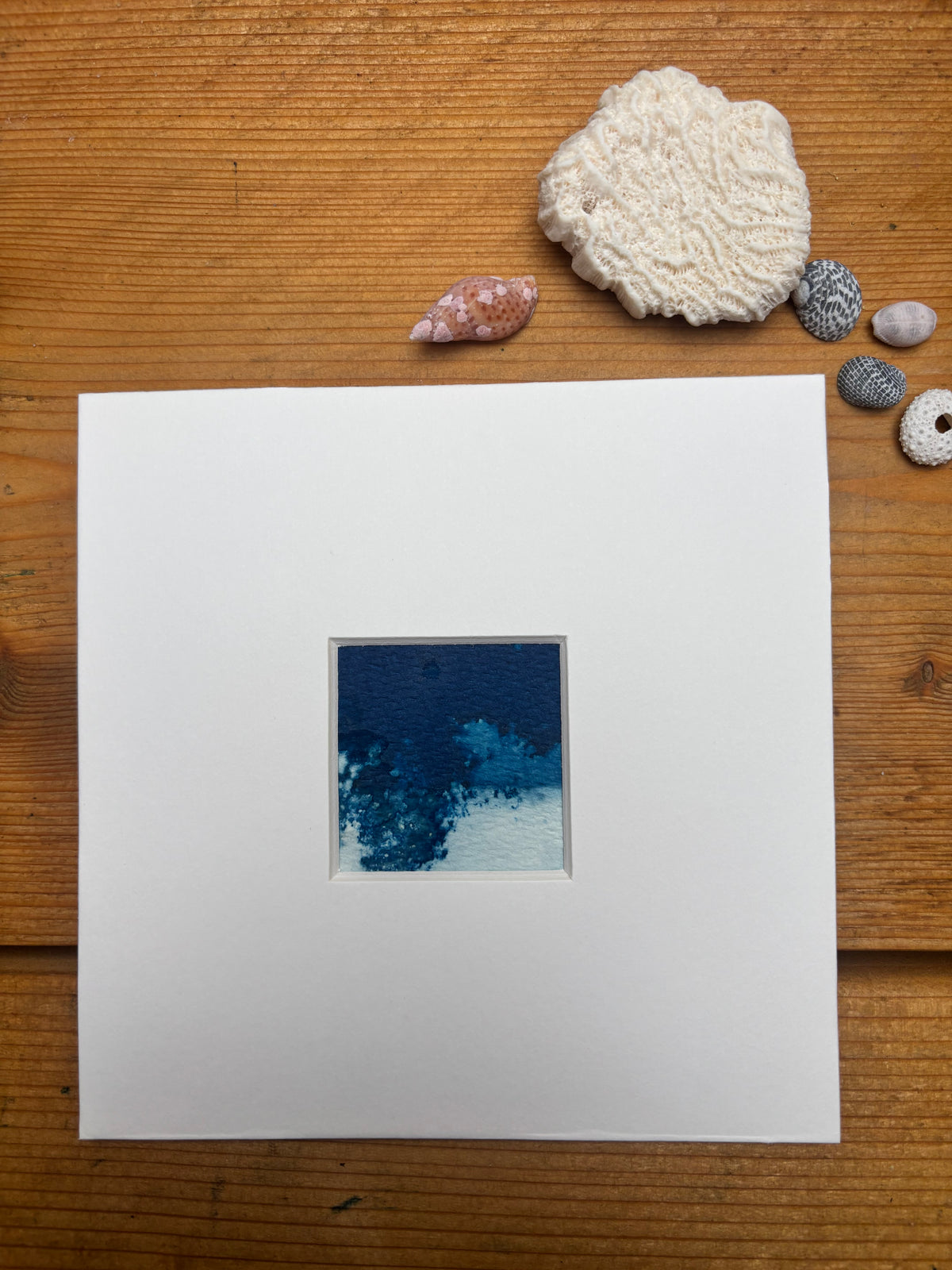 Echoes of the Aegean Sea - Original Cyanotype Print