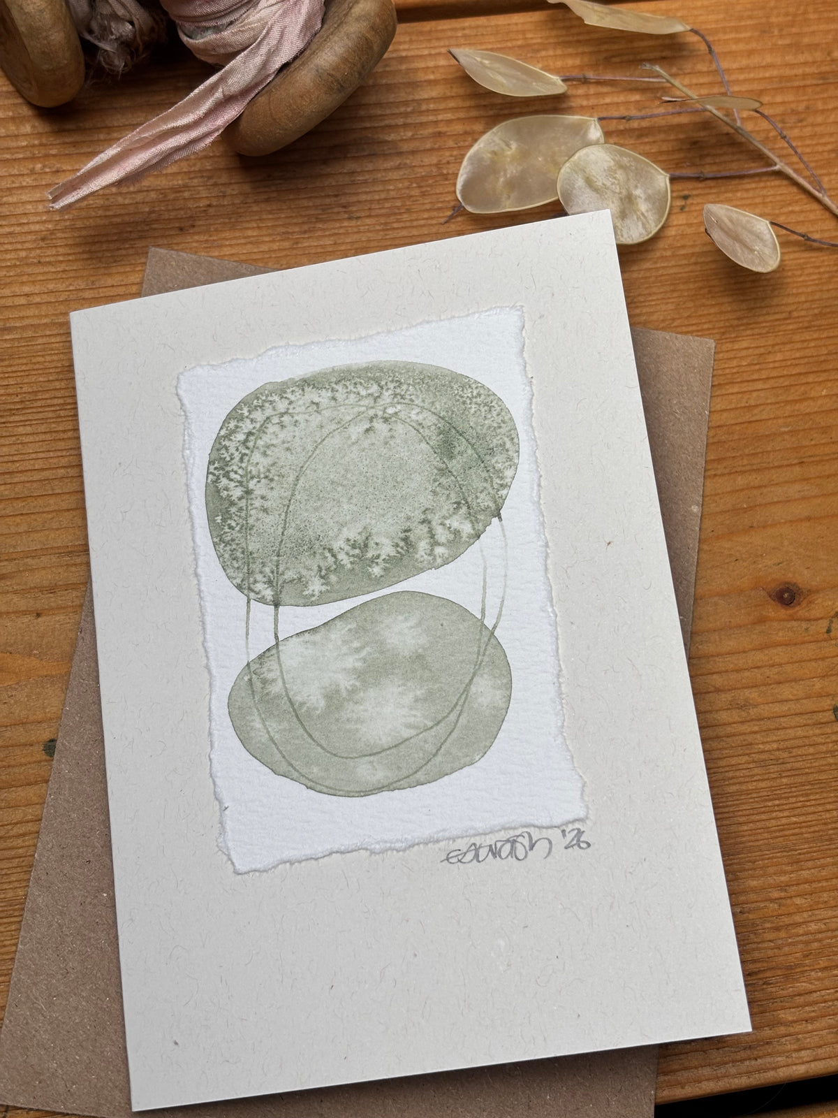 Watercolour Blank Greeting Card