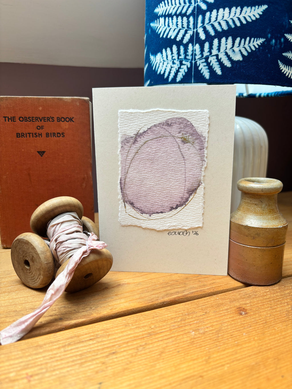 Watercolour Blank Greeting Card