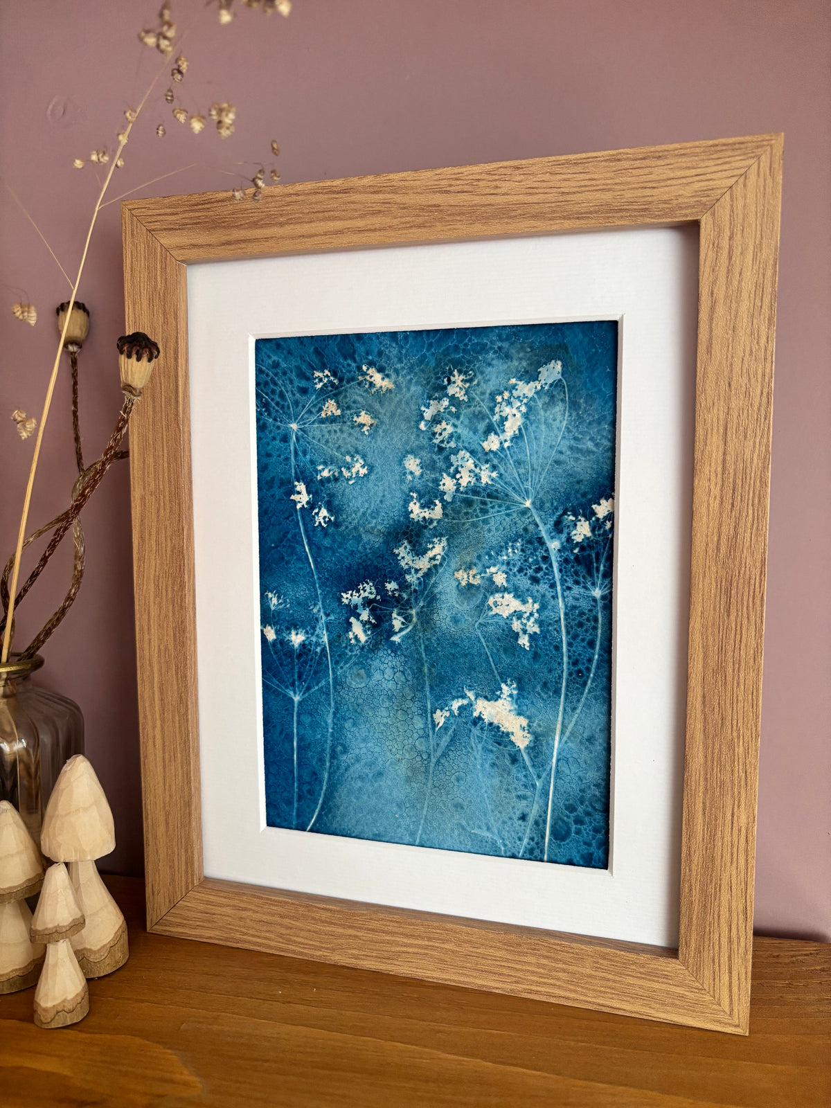 Cow Parsley Wet Cyanotype Original Print