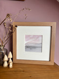 Pink Sky at Night - Original Watercolour Painting