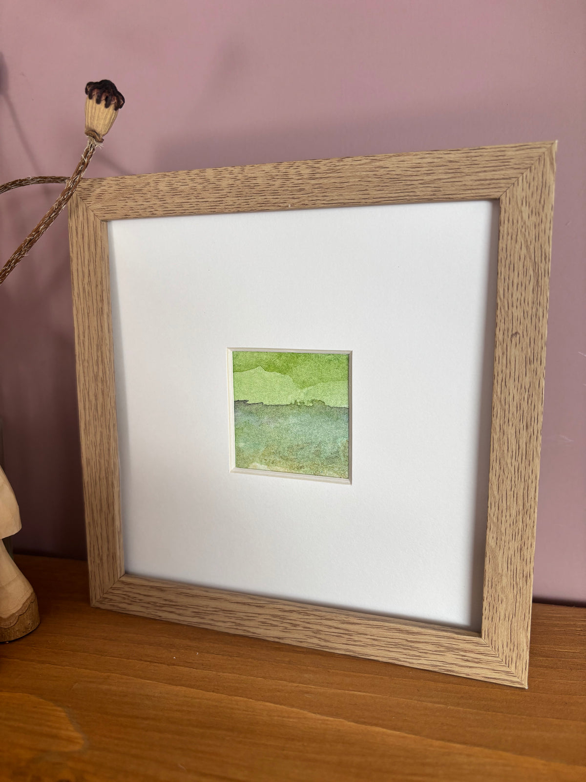 Across the Fields - Watercolour landscape Abstract Mini Print