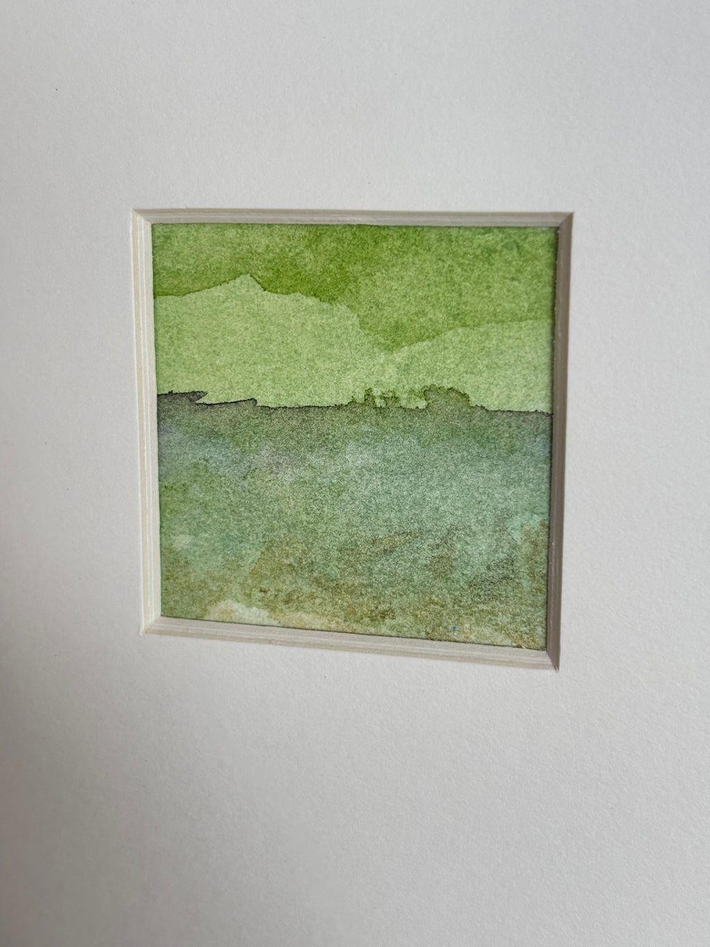 Across the Fields - Watercolour landscape Abstract Mini Print