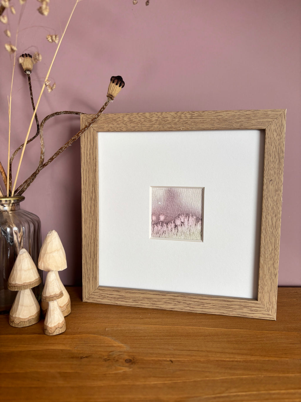 Rose Mist - Watercolour landscape Abstract Mini Print