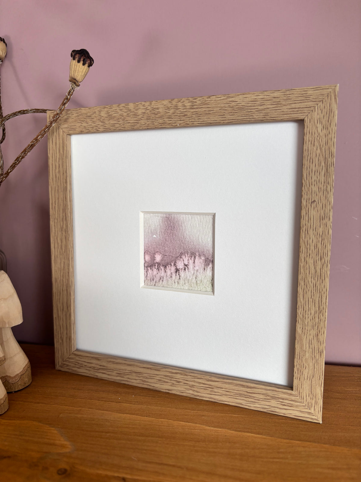 Rose Mist - Watercolour landscape Abstract Mini Print