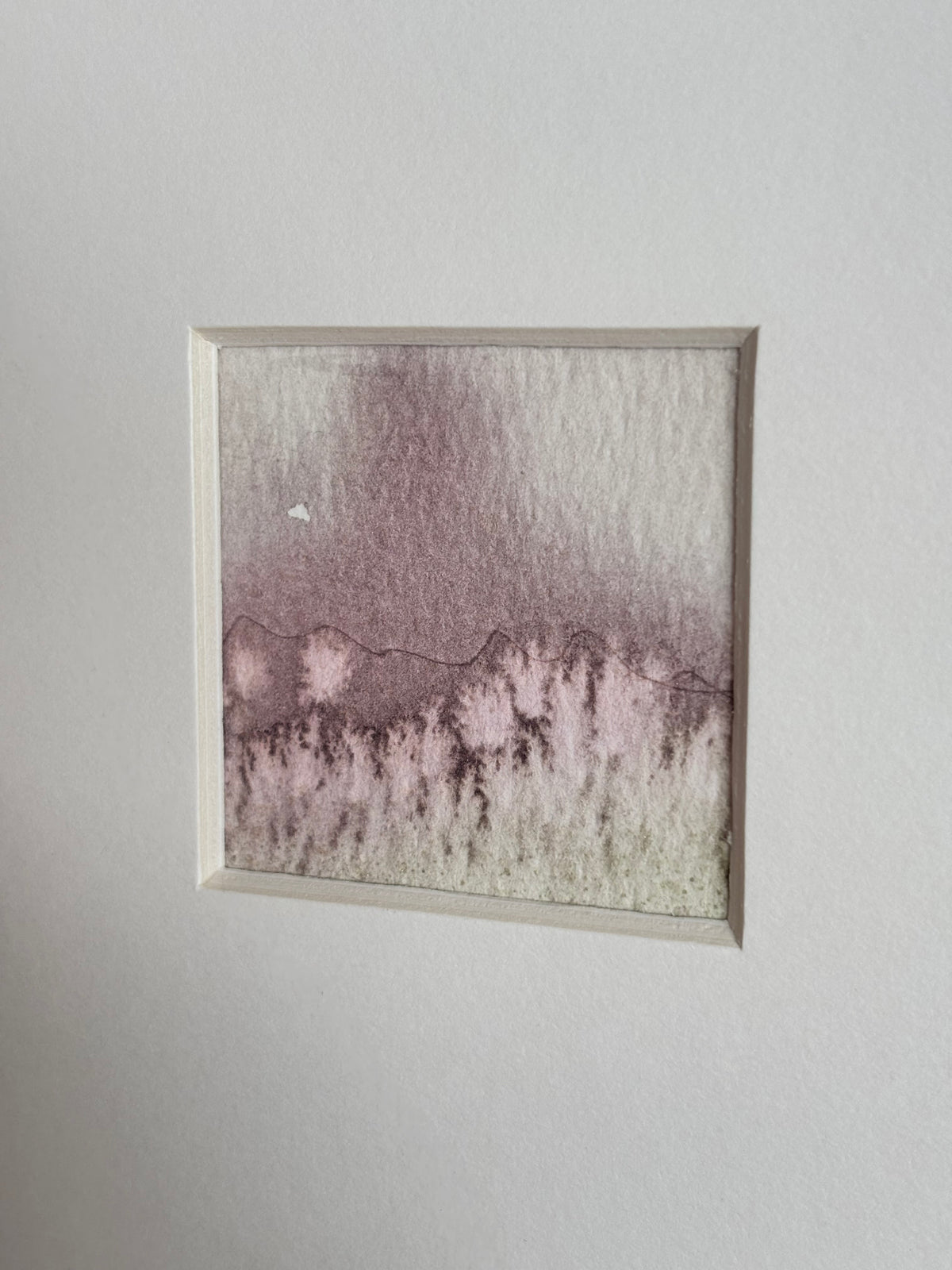 Rose Mist - Watercolour landscape Abstract Mini Print