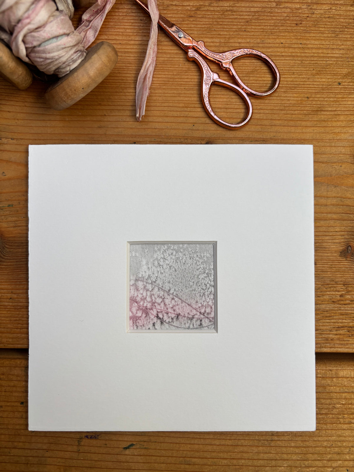 Hushed Hills - Watercolour landscape Abstract Mini Print