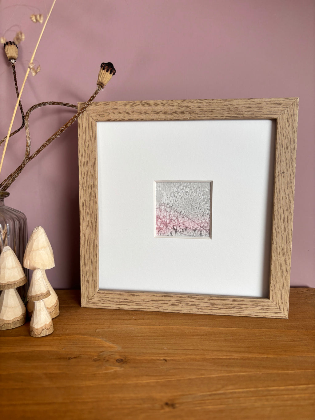 Hushed Hills - Watercolour landscape Abstract Mini Print