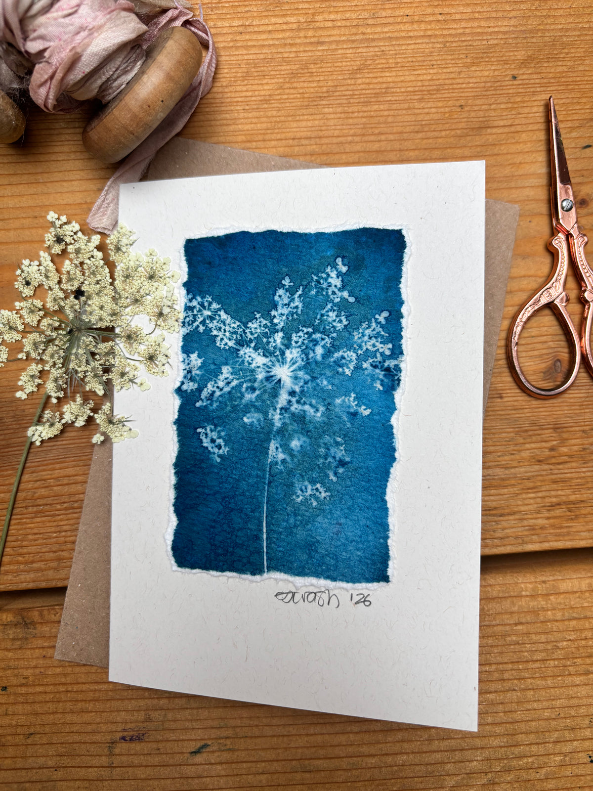 Queen Anne's Lace Blank Greeting Card