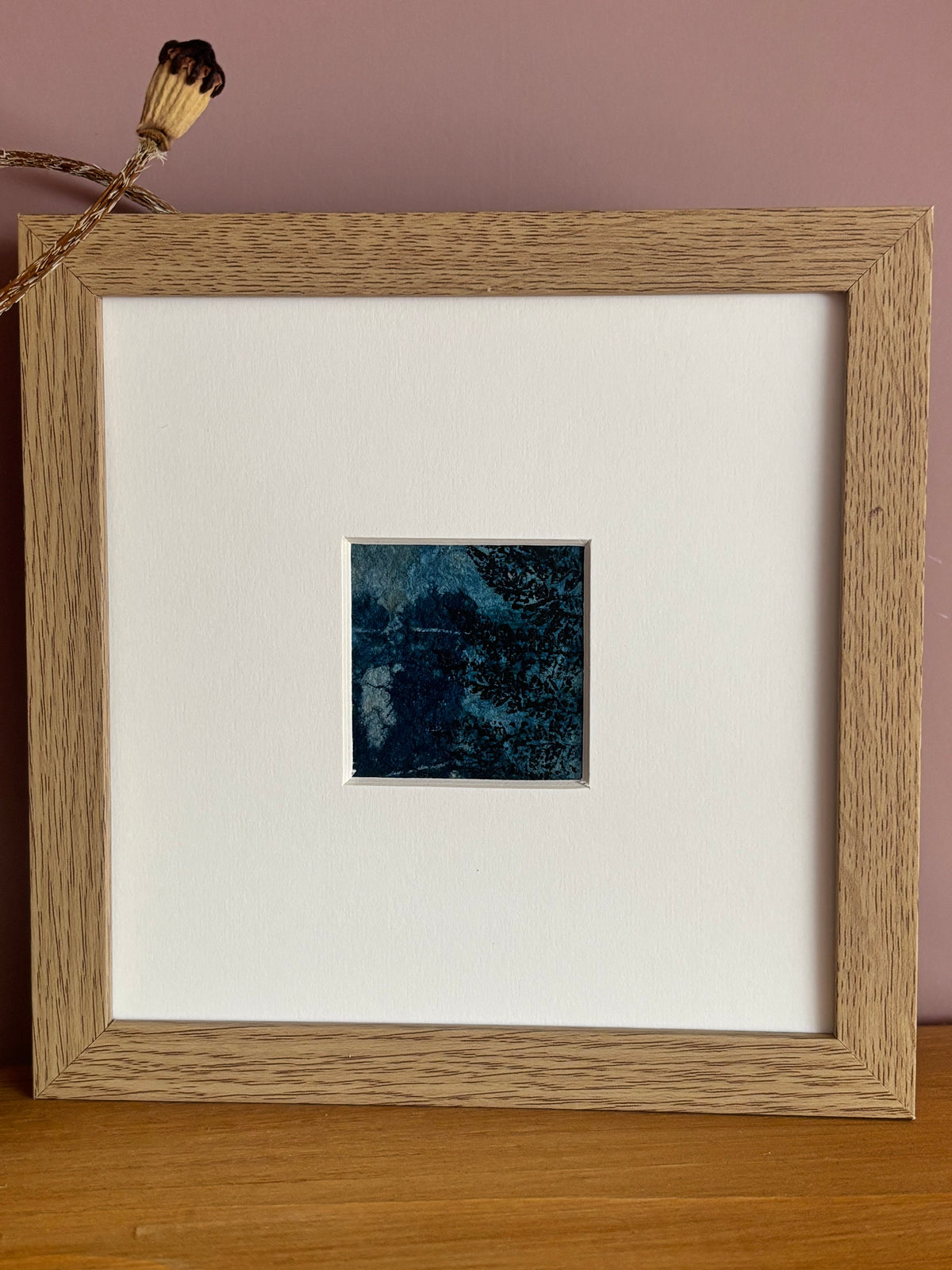 Woodland Echo - Mixed Media Cyanotype Mini Print